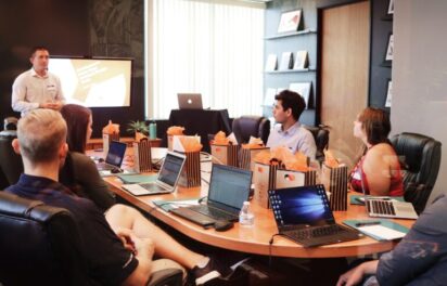 campaign-creators-gMsnXqILjp4-unsplash-2-768x512 Business team attending an ERP software presentation in a modern conference room, SAP Business One demo by SkySurge