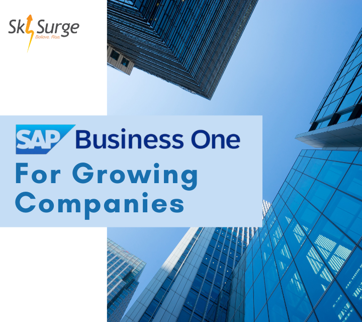 SAP Business One for Growing Companies — ERP solution by Skysurge Business Solutions, Bangalore